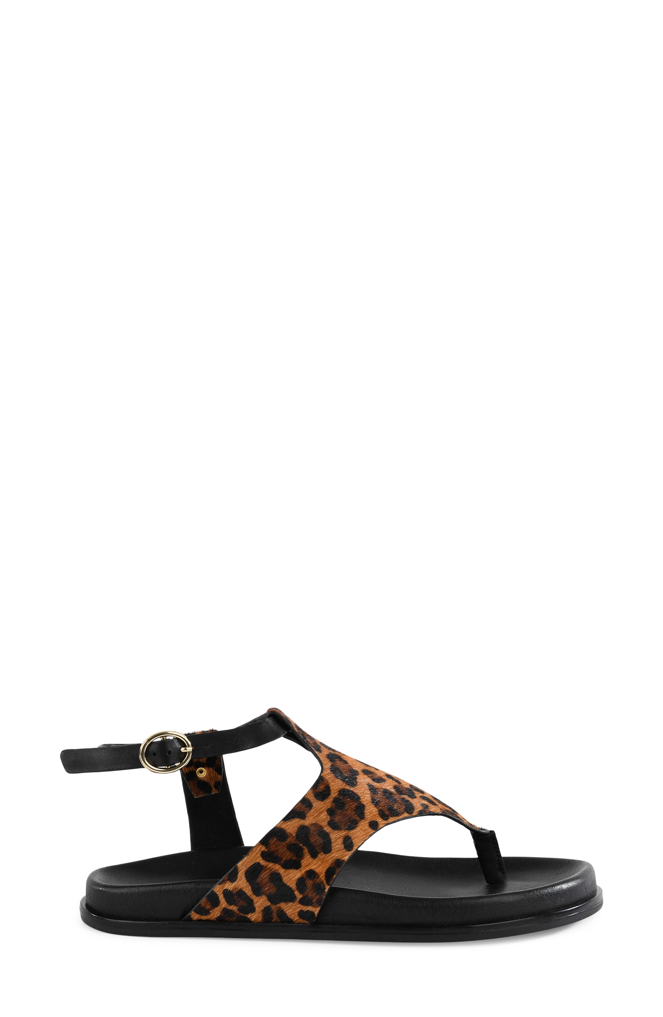 Seychelles In the Zone Ankle Strap Platform Sandal, Alternate, color, Leopard