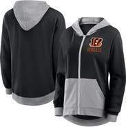 Logo Athletic Women's Logo Athletic Black Cincinnati Bengals Hit It French Terry Full-Zip Hoodie