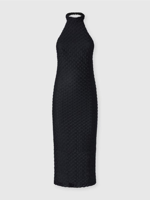 Missoni Midi Dress With Halter Neck In Black