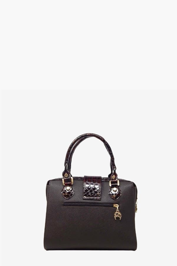 Cherry Blossom Handbag 502, Alternate, color, Brown