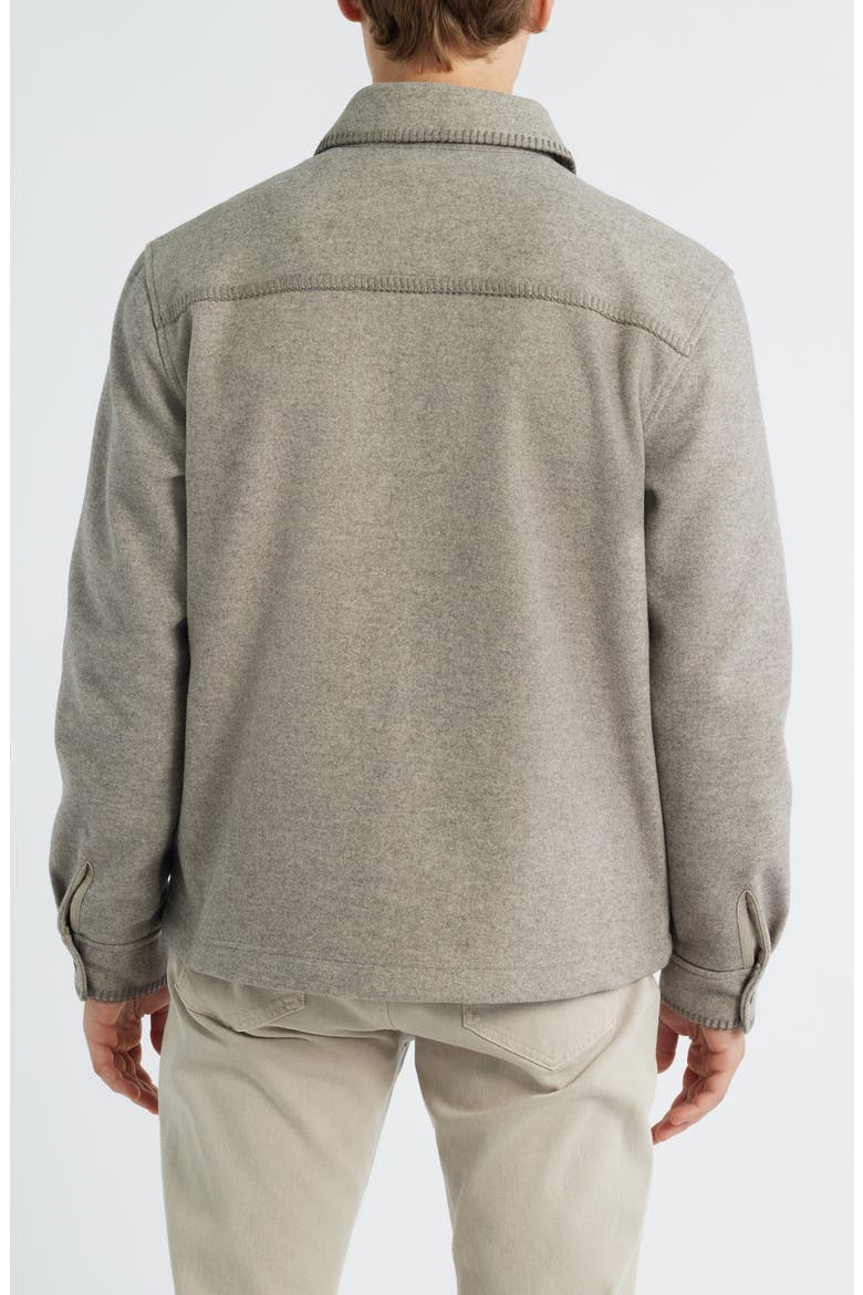 Caelum Felted Jersey Shirt Jacket, Alternate, color, GREY HEATHER