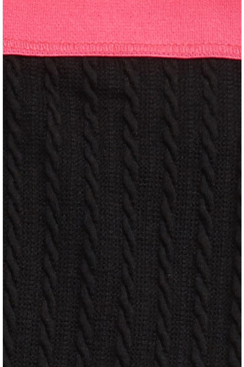 Cable Knit Leggings, Alternate, color, BLACK