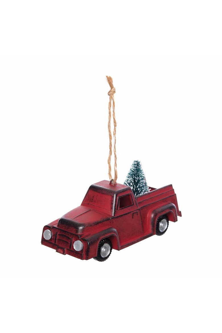 Red Truck Christmas Tree Ornament, Main, color, Red