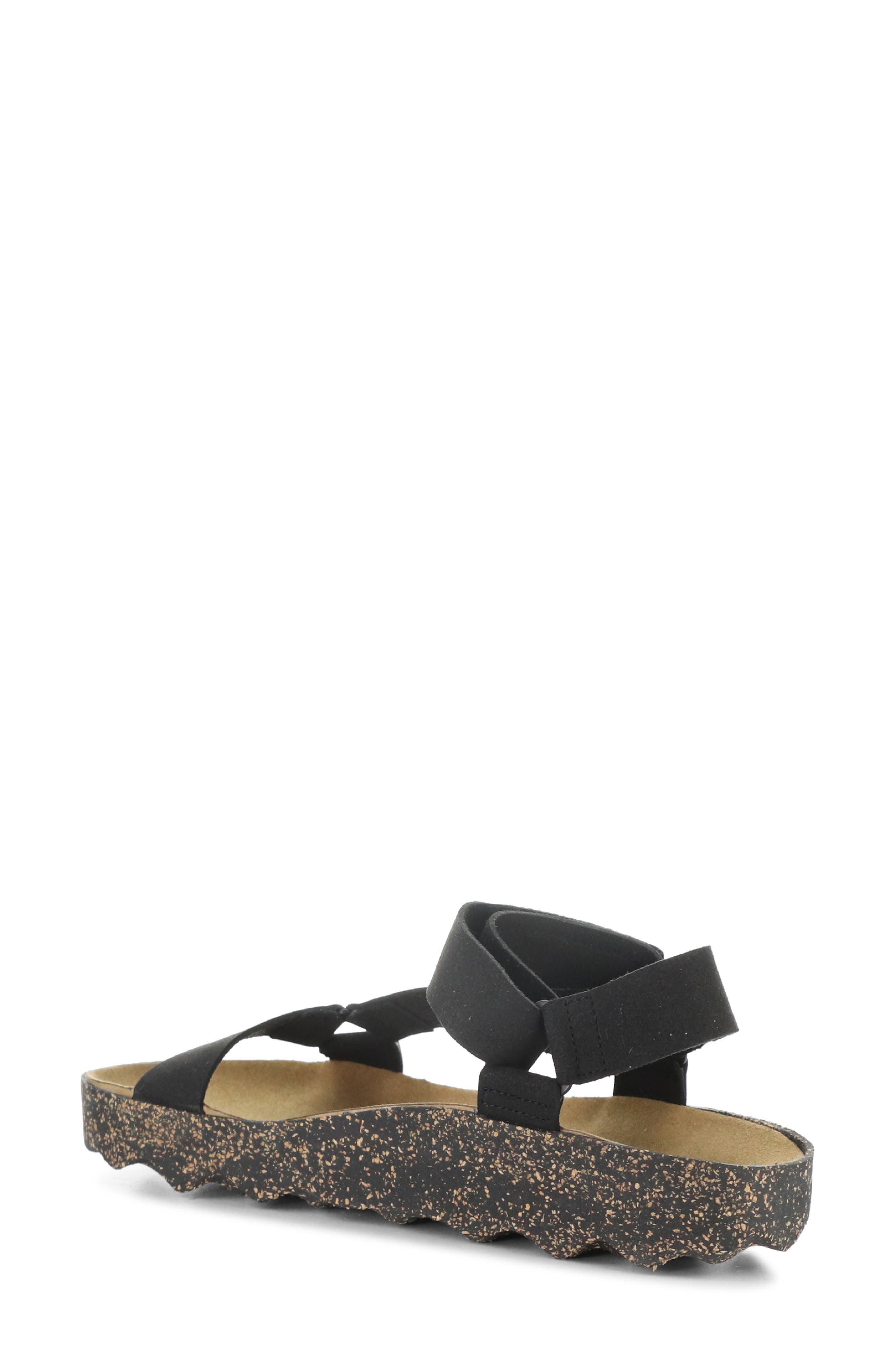 Asportuguesas by Fly London Clew Sandal, Alternate, color, Black