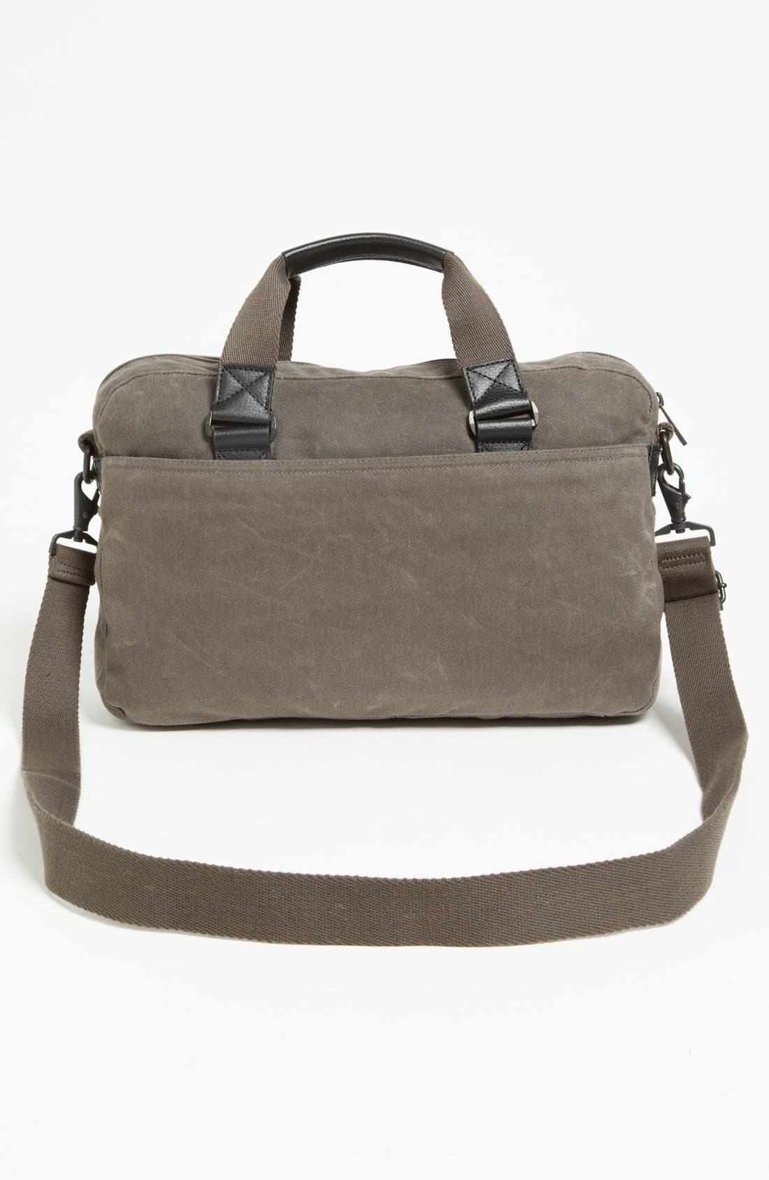 Andrew Marc 'Essex' Twill Briefcase, Alternate, color, CHARCOAL