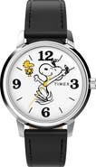 Timex® x Peanuts Marlin® 75th Anniversary Edition Leather Strap Watch, 38mm