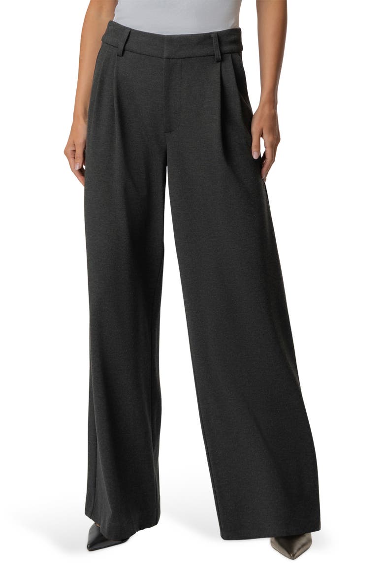 Cheryl High Waist Wide Leg Pants, Main, color, CHARCOAL