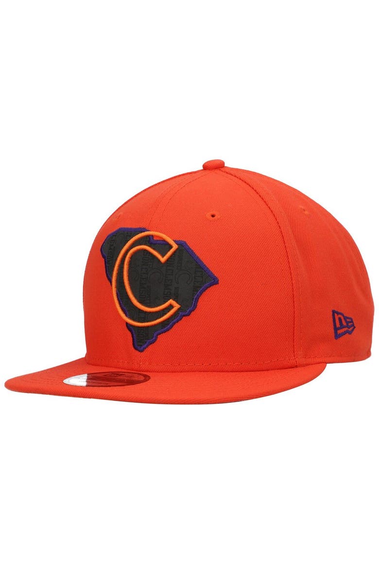 New Era Men's New Era Orange Clemson Tigers Reflect 9FIFTY Snapback Adjustable Hat, Main, color, 