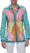 RANEES Linen & Cotton Long Sleeve Resort Shirt