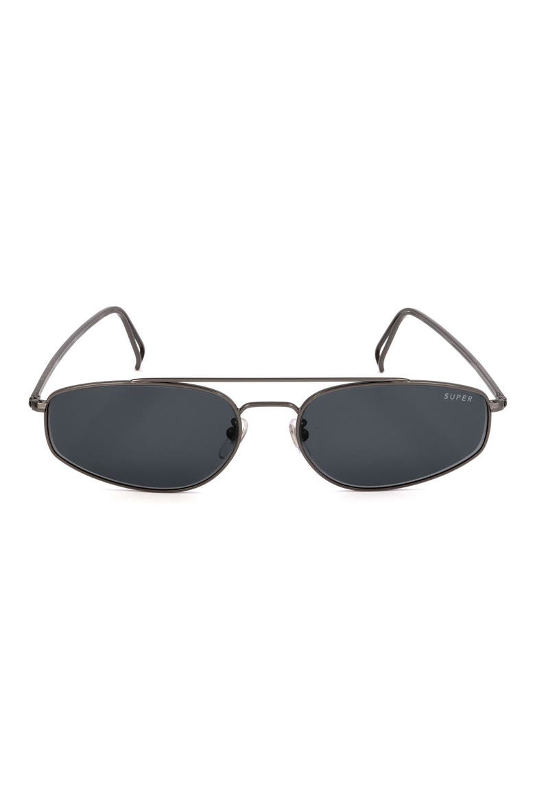 60mm Aviator Sunglasses, Main, color, BLACK