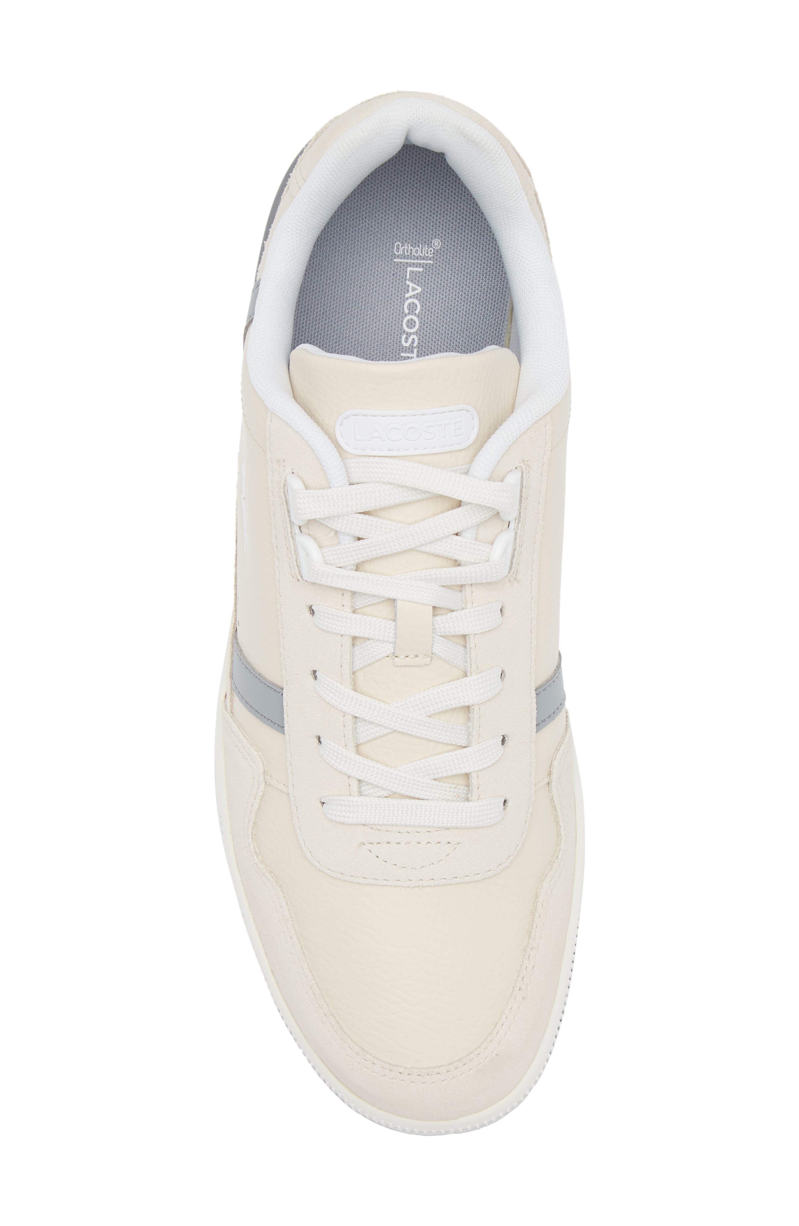 Lacoste T-Clip 124 Sneaker, Alternate, color, Off White/ Grey