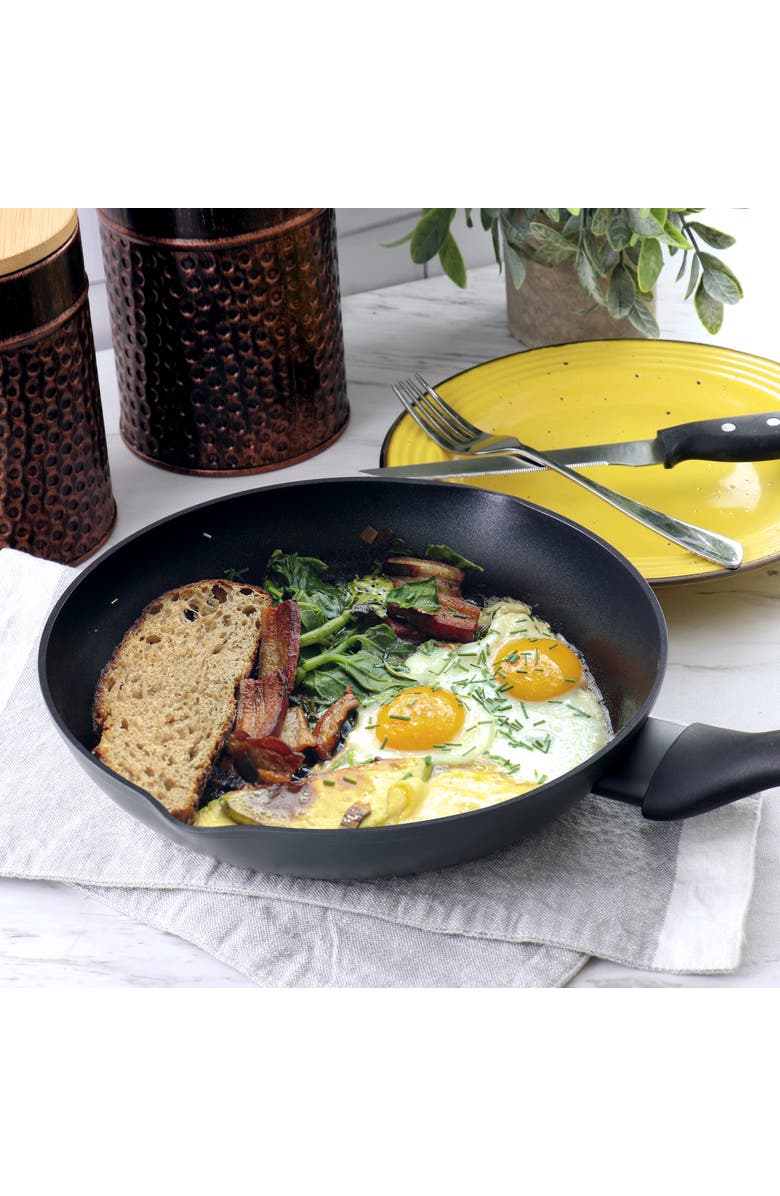 OSTER Kingsway 12 Inch Aluminum Nonstick Frying Pan, Alternate, color, Black