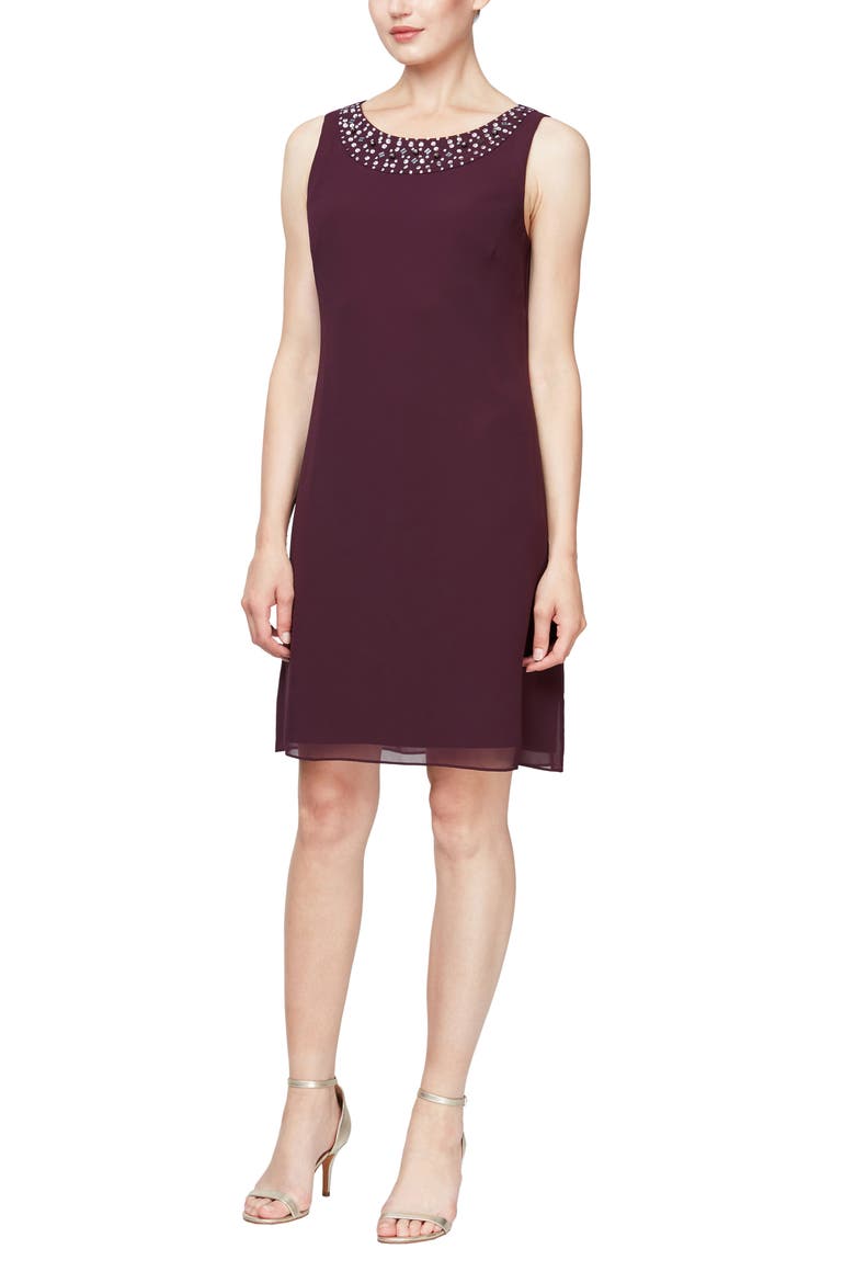 Embellished Dress & Jacket 2-Piece Set, Alternate, color, AUB