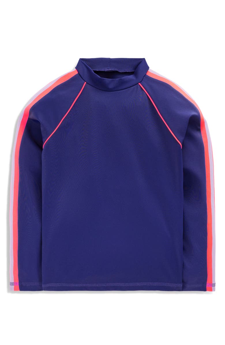 Mini Boden Kids' Long Sleeve Rashguard, Main, color, College Navy