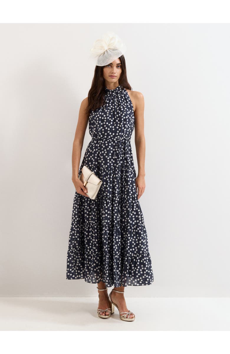 Phase Eight Nita Navy Spot Maxi, Alternate, color, Navy