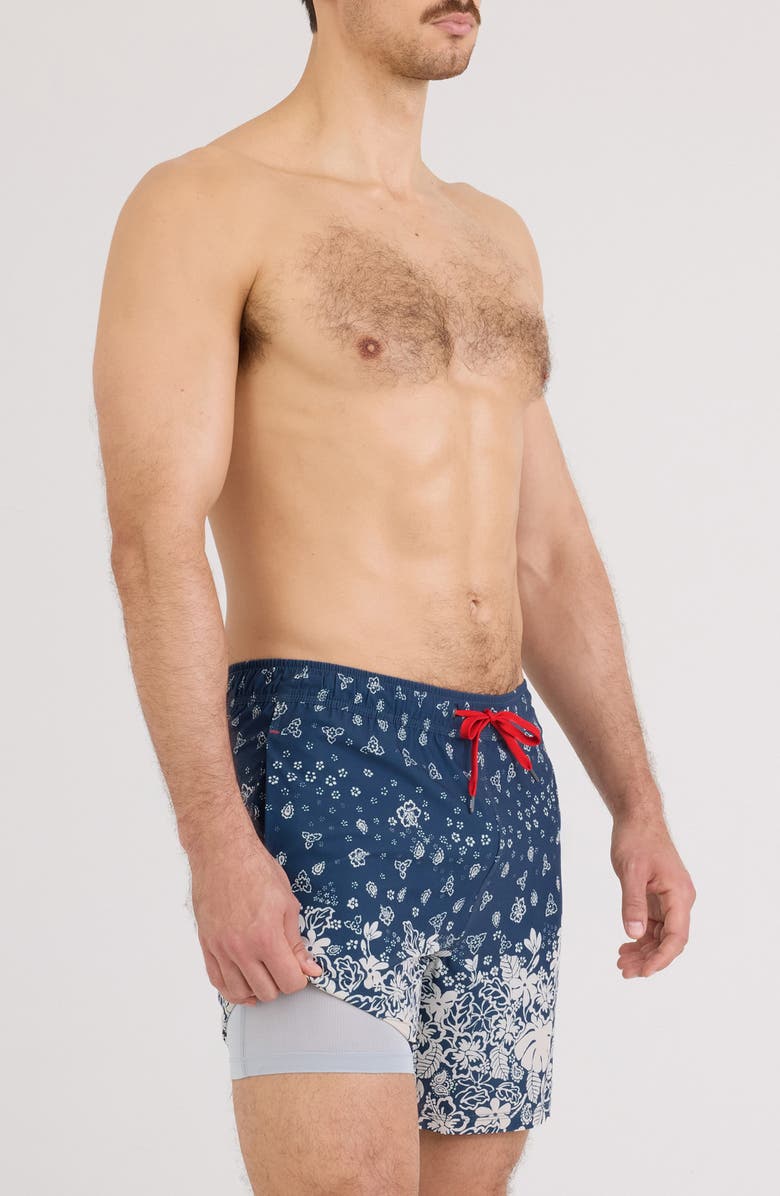 SAXX Oh Buoy 2N1 7-Inch Volley Swim Trunks, Alternate, color, Bandana Tropic-Ind