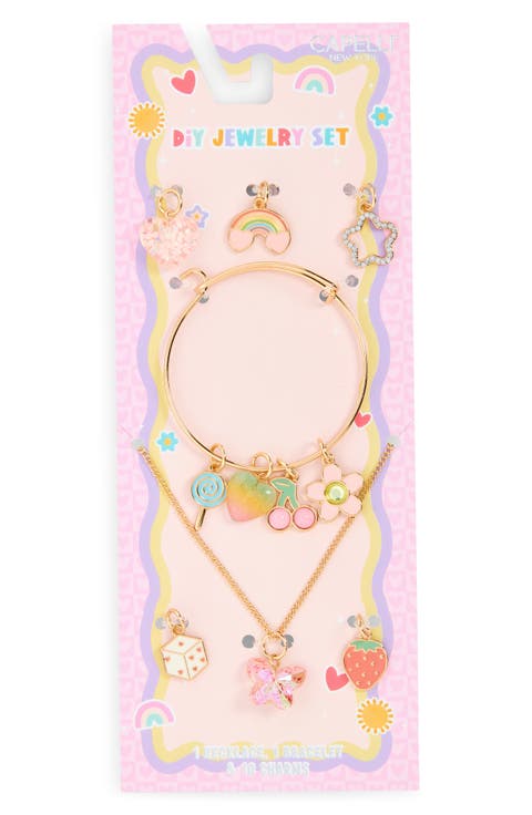 Kids' Necklace, Bracelet & Charm Set