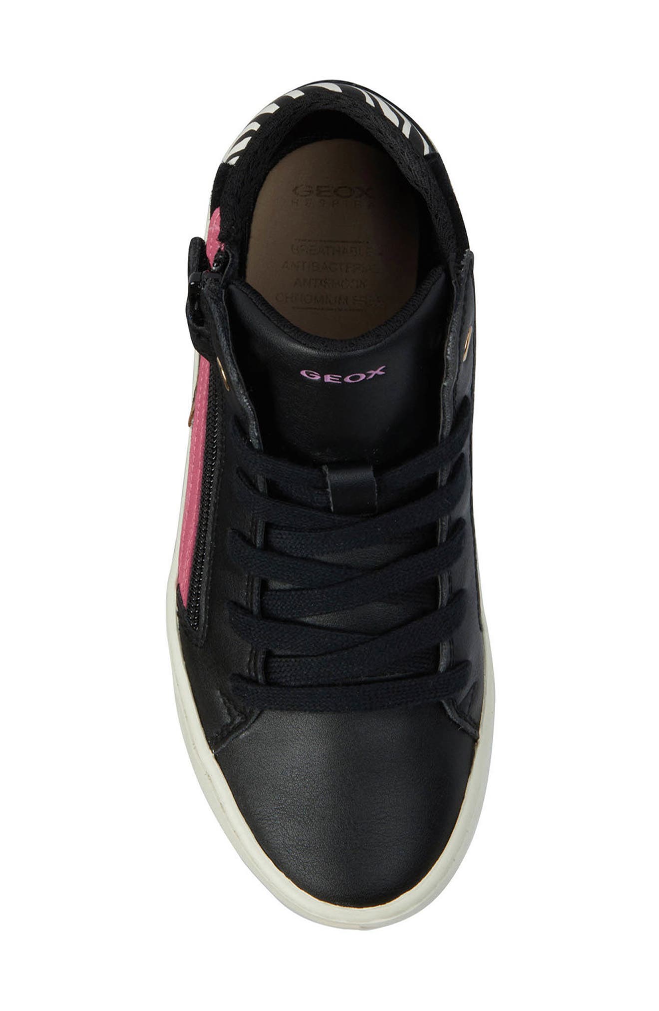 Geox Kids' Kalispera High Top Sneaker, Alternate, color, 