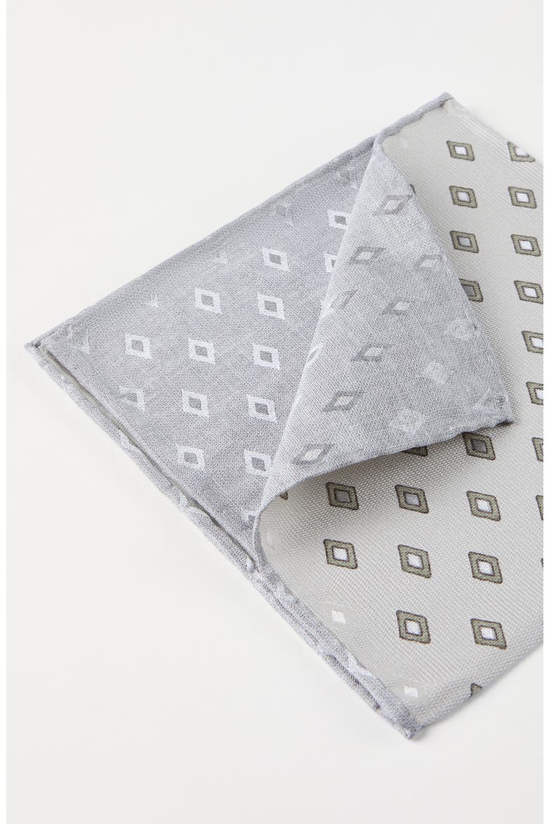 Silk pocket square with pattern, Alternate, color, Panama
