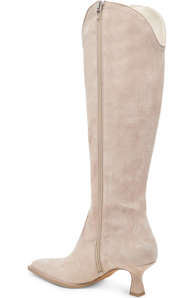 Dolce Vita Ariana Knee High Western Boot, Alternate, color, Taupe Suede