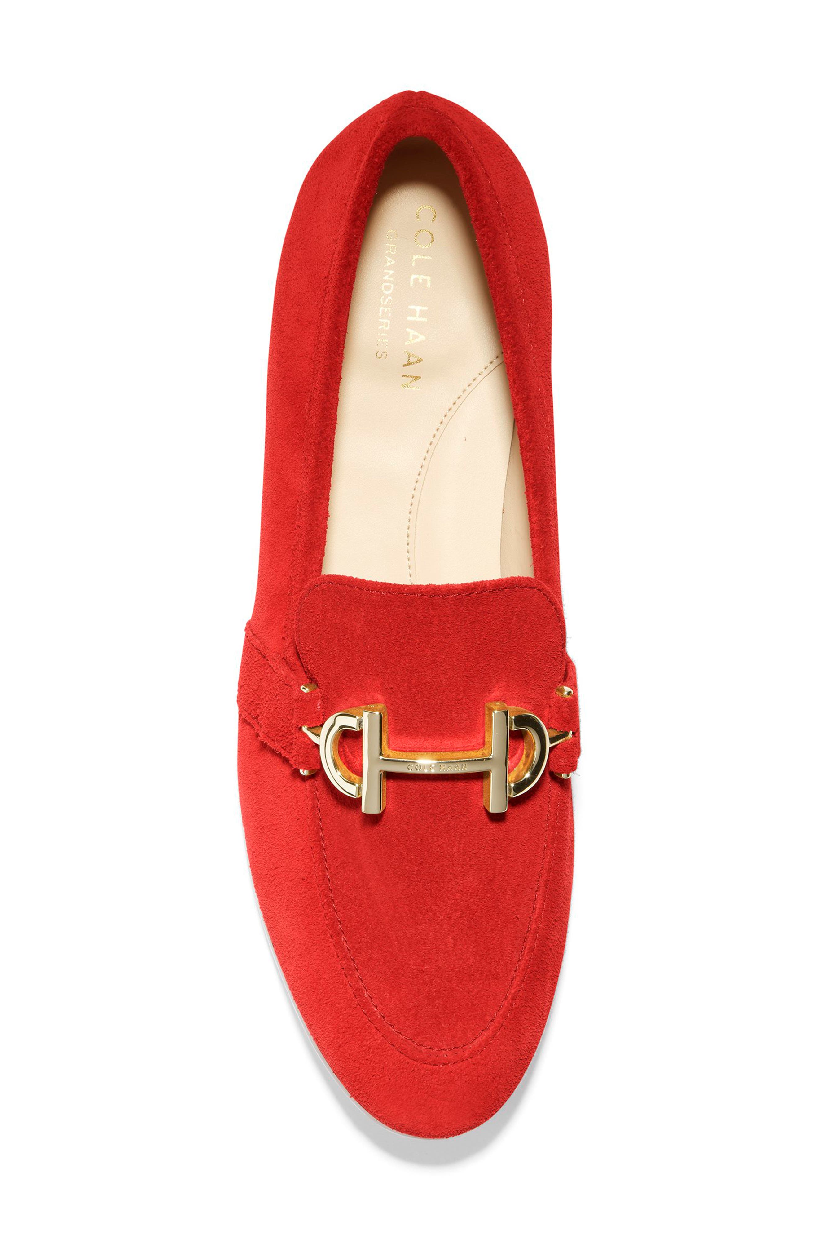 Modern Classics Loafer, Alternate, color, RED DAHLIA SUEDE