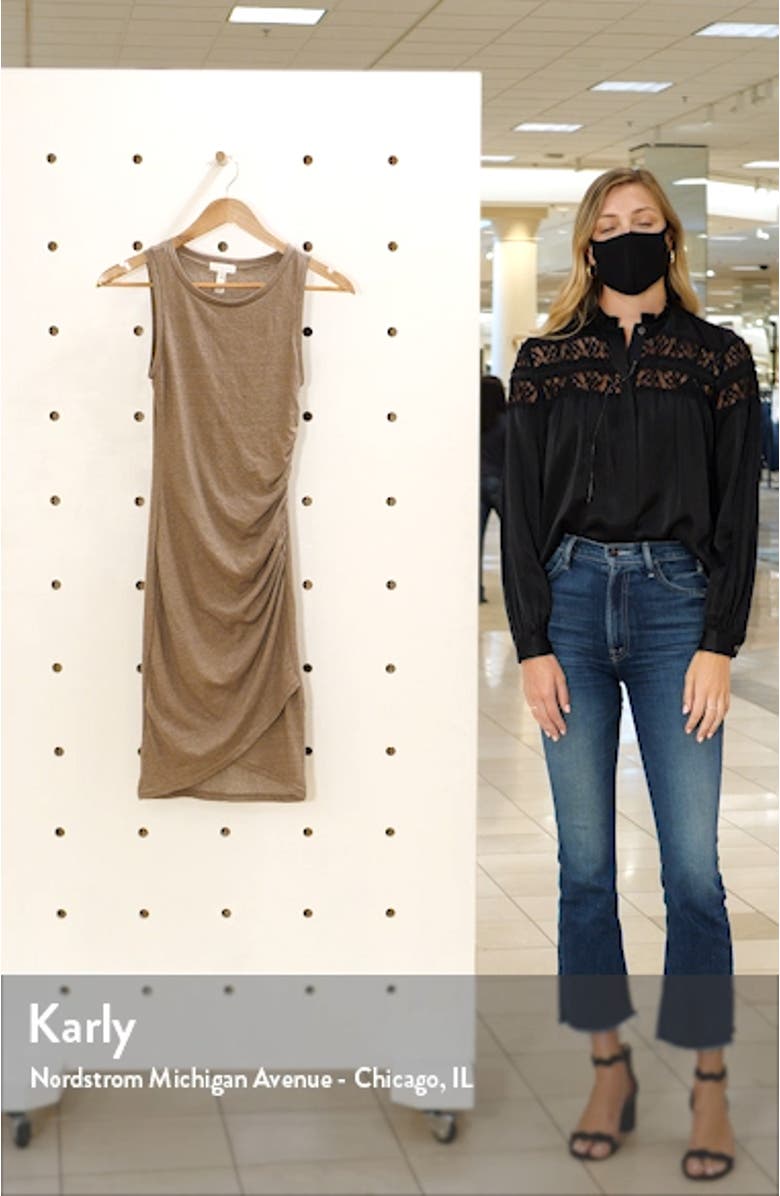 Leith Ruched Body-Con Sleeveless Dress, sales video thumbnail