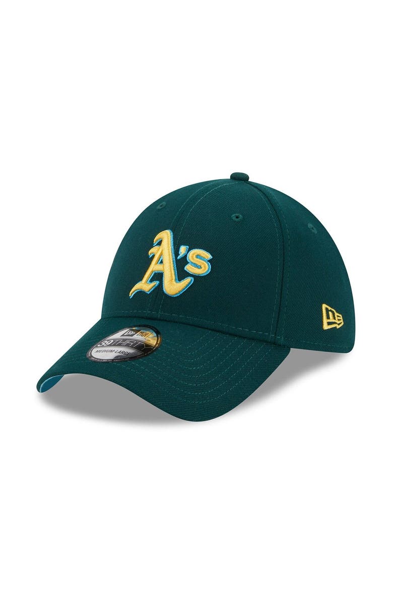 Men's New Era  Green Oakland Athletics 2023 MLB Father's Day 39THIRTY Flex Hat, Alternate, color, Green