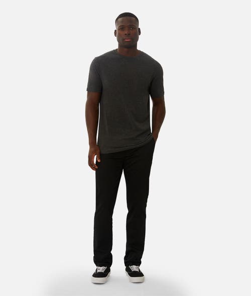 Industrie Australia The New Basic Crew Tee In Charcoal Marle