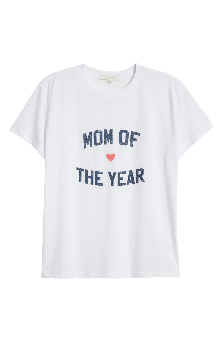 Favorite Daughter Mom of the Year Graphic T-Shirt, Alternate, color, White