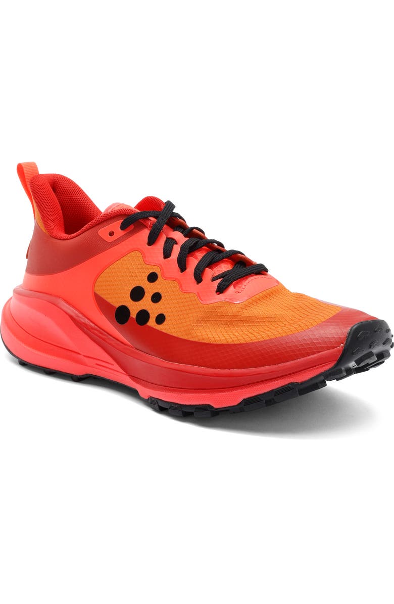 Craft Pure Trail X Running Shoe, Main, color, Chestnut-Shock