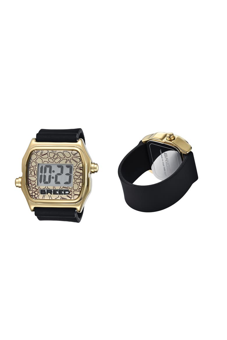Austin LCD Silicone Ring Watch, Alternate, color, Gold