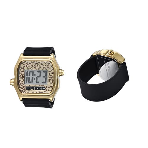 BREED Austin LCD Silicone Ring Watch in Gold  product