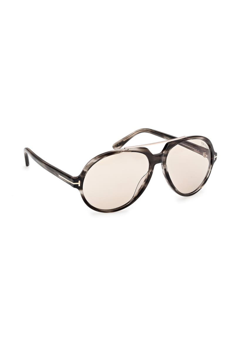 59mm Aviator Sunglasses, Alternate, color, HAVANA/ OTHER / BROWN