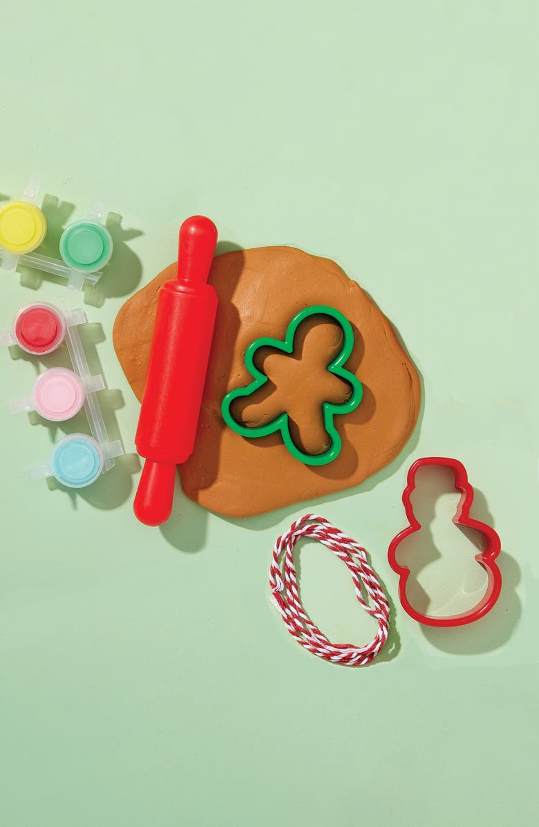 BRIGHT STRIPES Make & Paint Gingerbread Clay Ornaments Kit, Alternate, color, Multi
