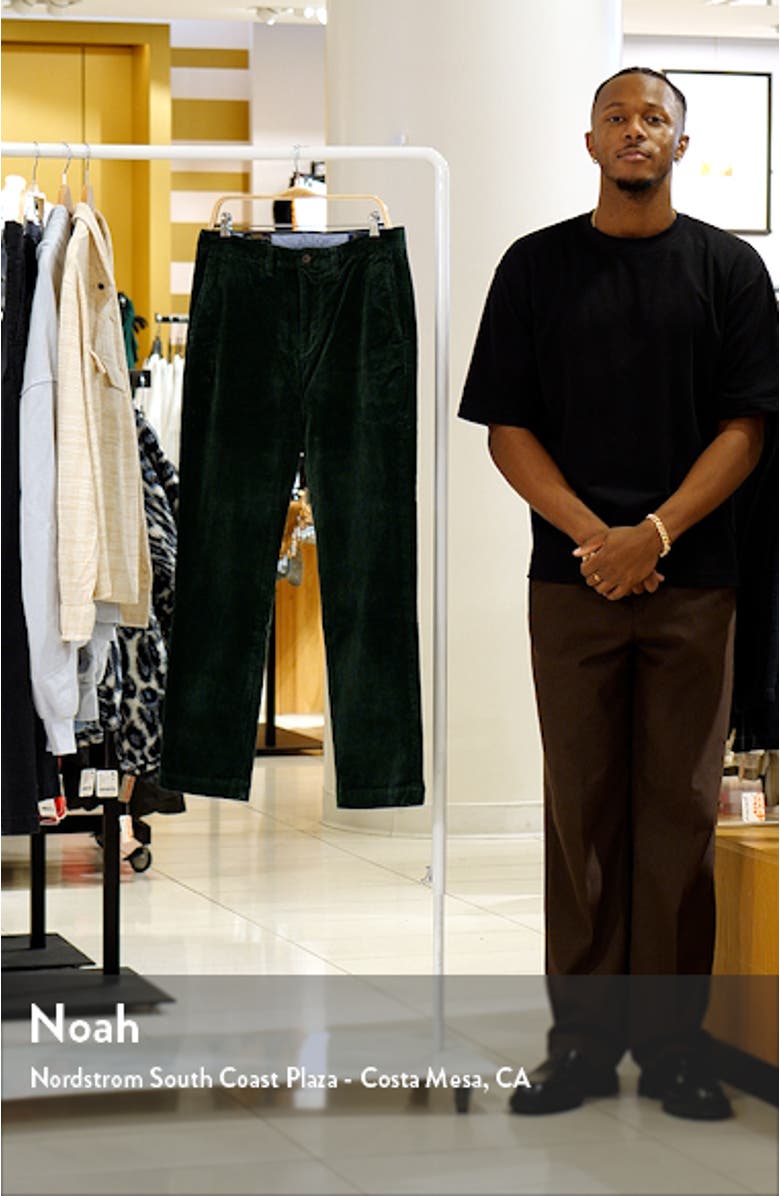 Straight Fit Stretch Corduroy Chinos, sales video thumbnail