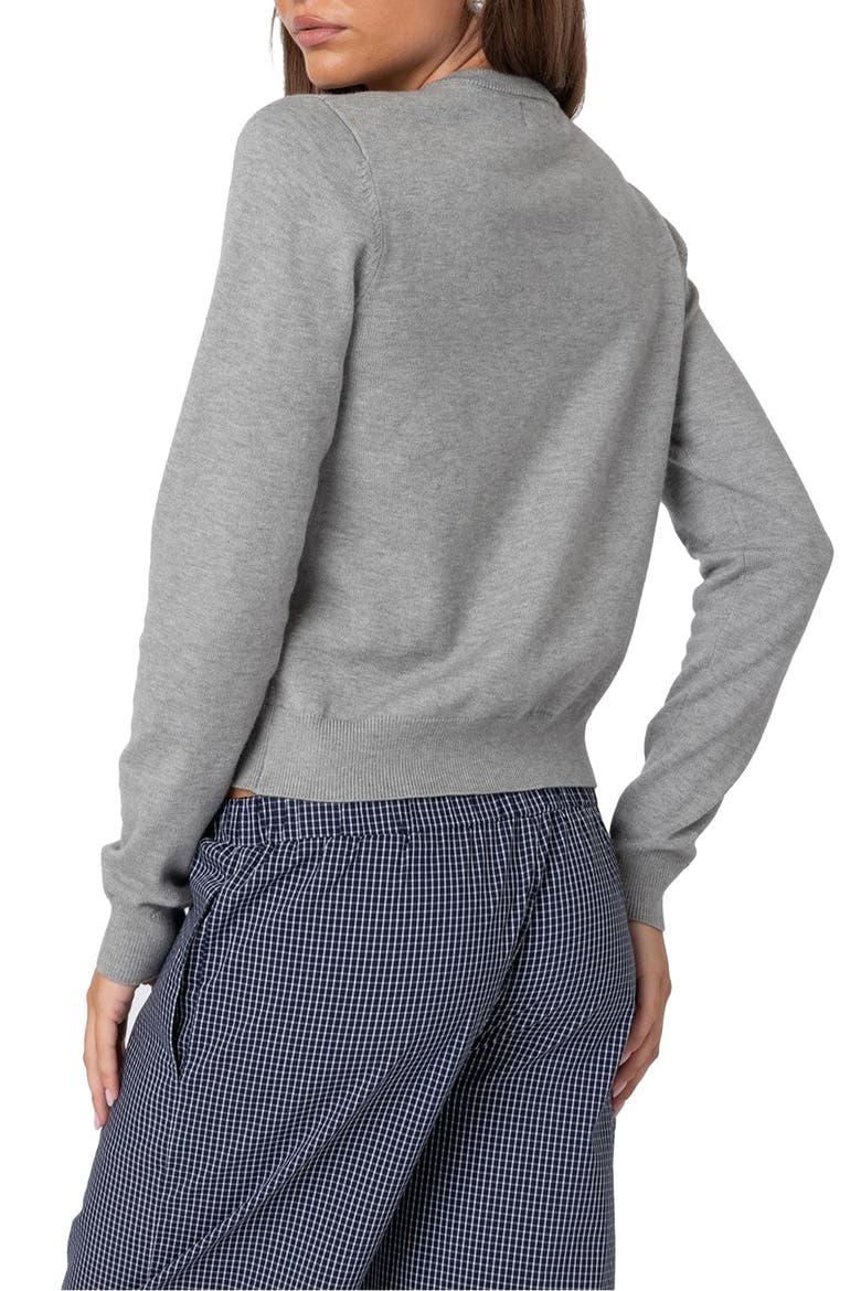 Shlo Crop Cardigan, Alternate, color, GRAY-MELANGE