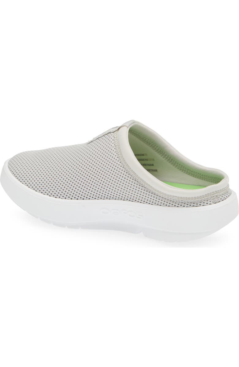 Oofos OOcoozie Sport Mule, Alternate, color, White/ Gray