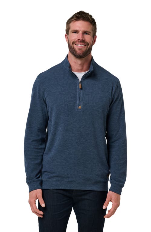 Travismathew Cloud Quarter Zip In Blue