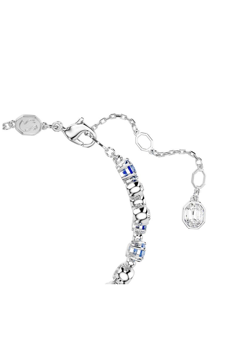 Constella Crystal & Zirconia Bracelet, Alternate, color, SILVER/ BLUE