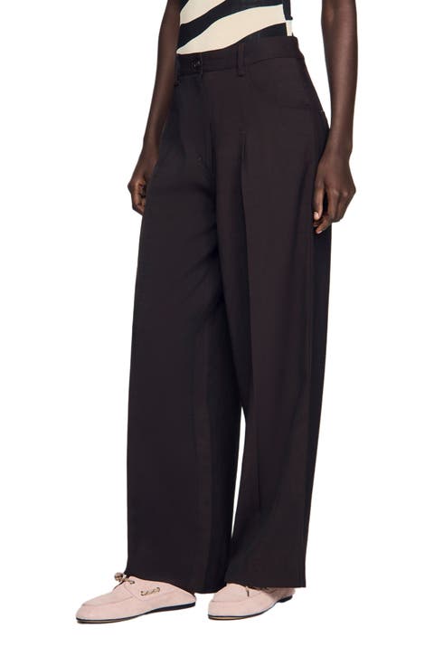 Wide-leg Trousers