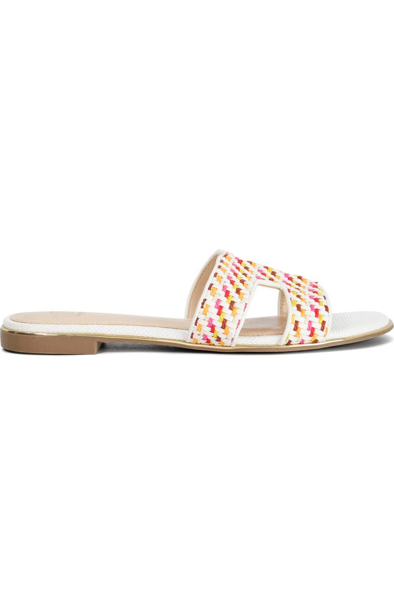 Dune London Ludlowss Raffia Slide Sandal, Alternate, color,