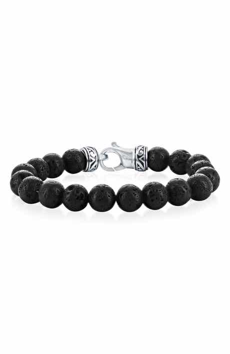 BLACKJACK Men's Beaded Bracelet