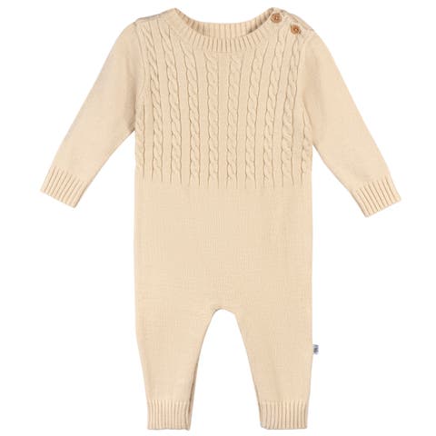 Sweater Knit Long Leg Romper (Baby)