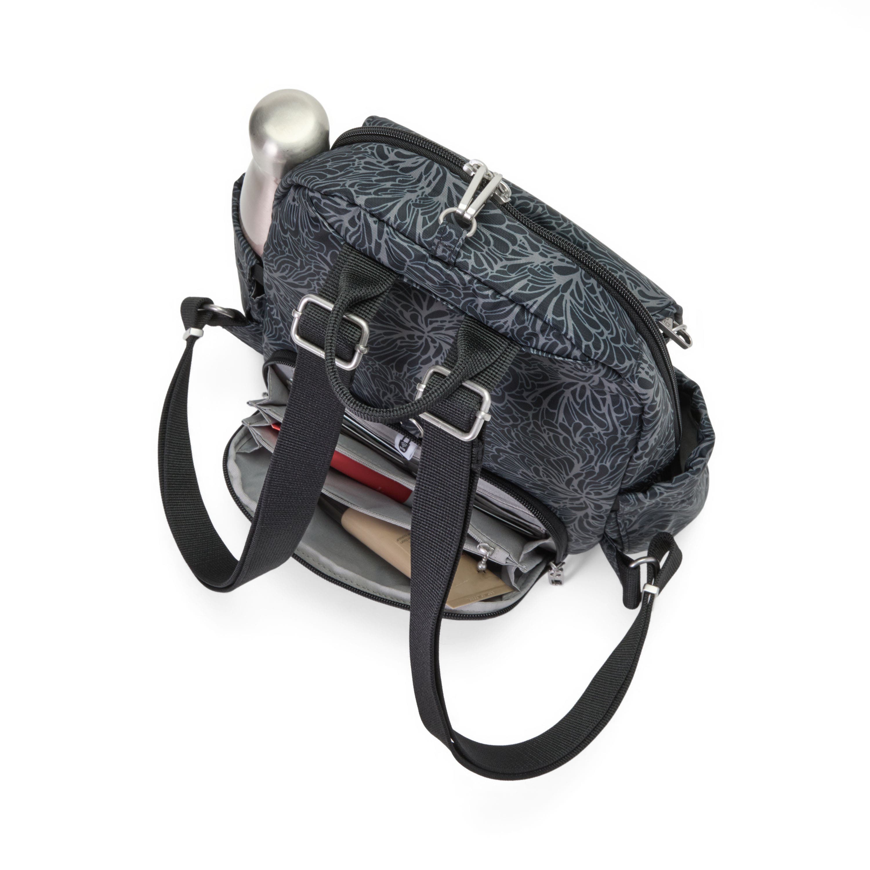Securtex Journey Anti-Theft Backpack, Alternate, color, Midnight Blossom Print