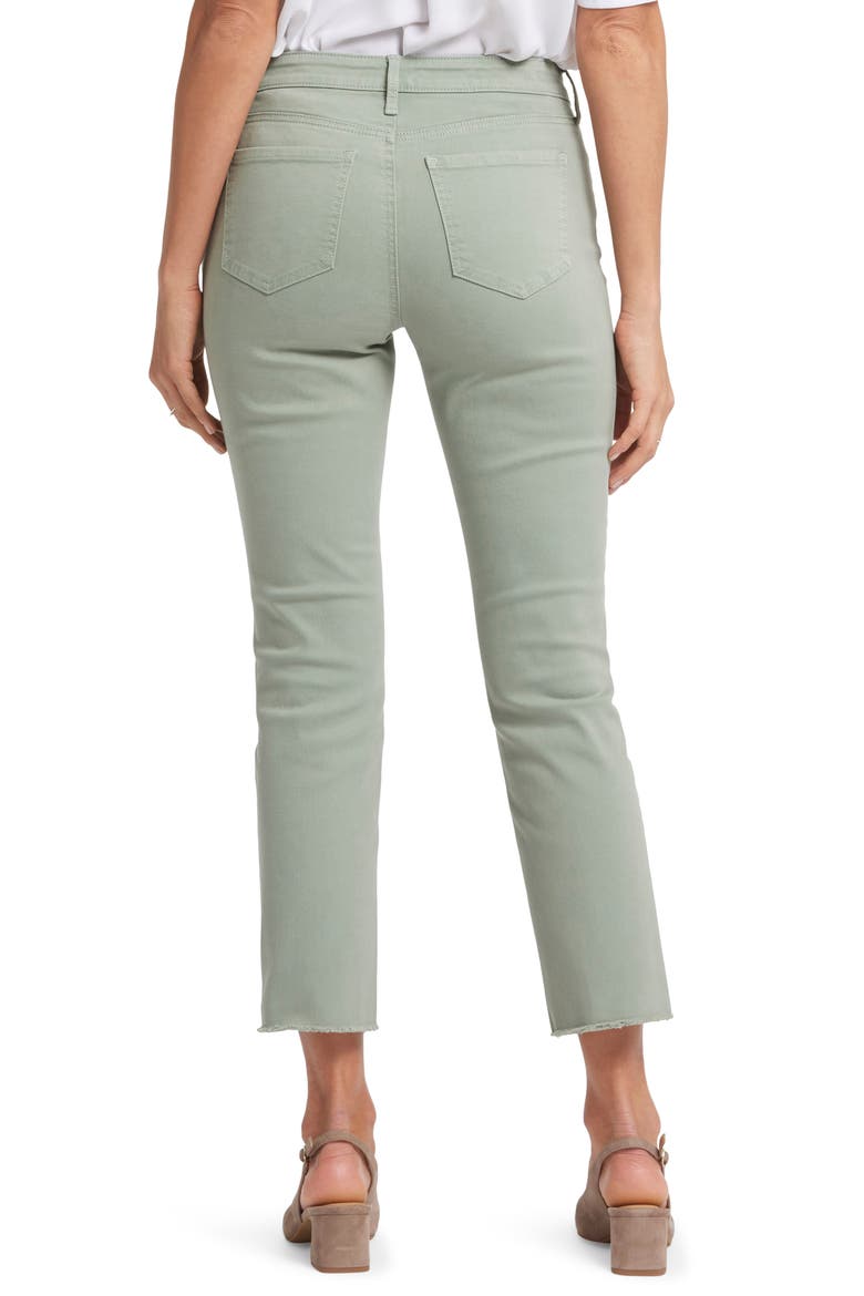 Sheri Frayed Hem Slim Jeans, Alternate, color, LILY PAD