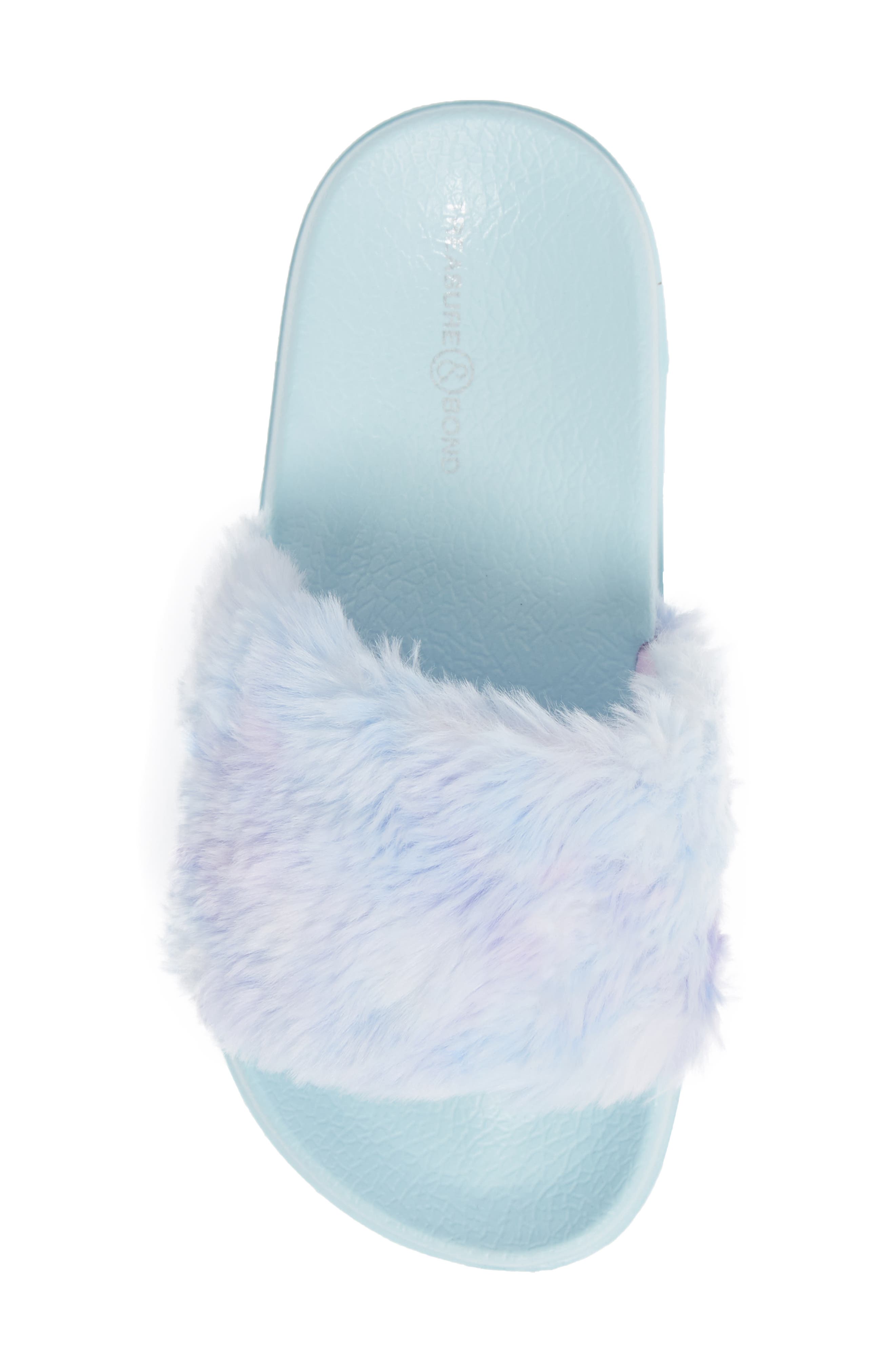 Stella Slide Sandal, Alternate, color, BLUE LIGHT MULTI