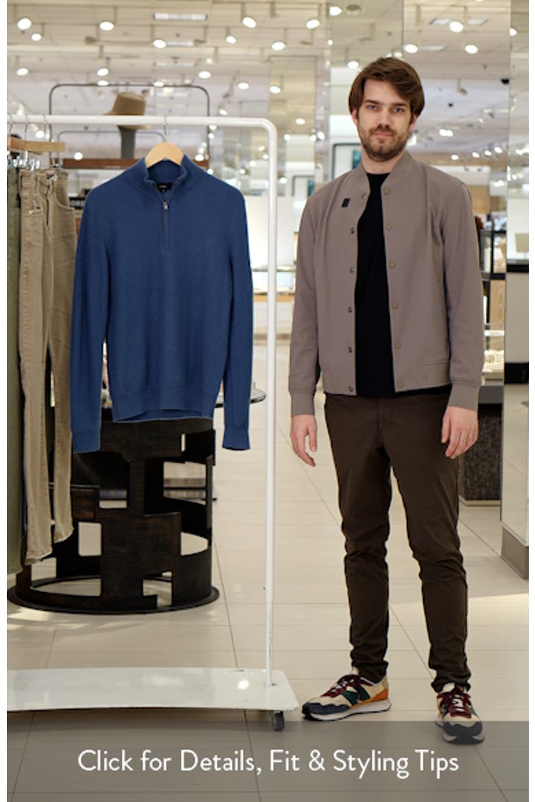 Boiled Cashmere Quarter Zip Sweater video