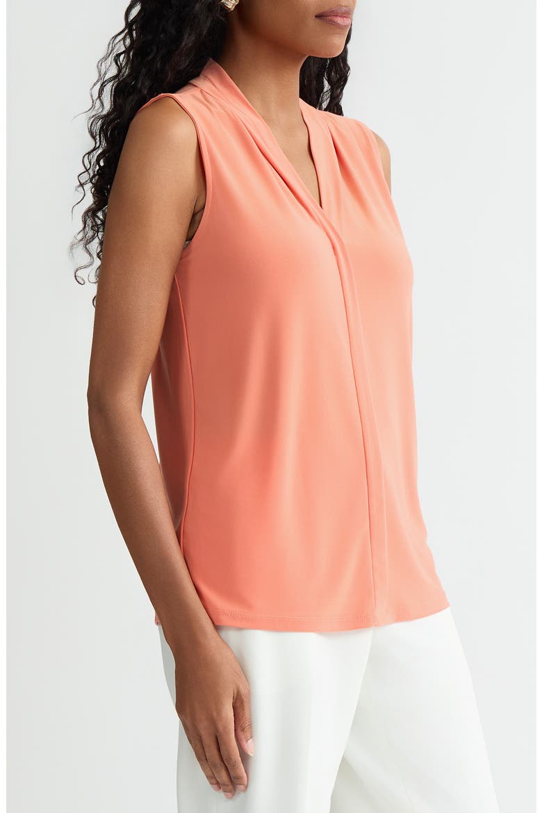 Pleated Sleeveless Top, Alternate, color, MANDARIN