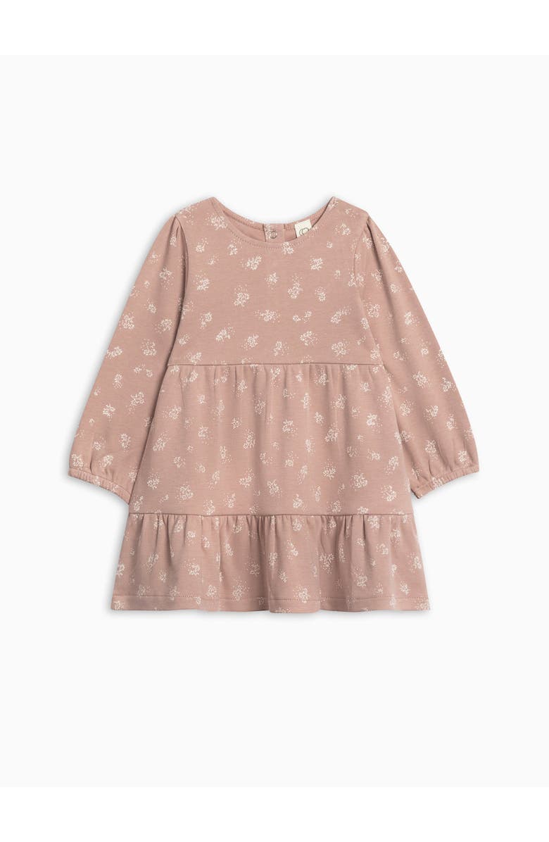 Colored Organics Organic Cotton Sofia Long Sleeve Tiered Dress, Alternate, color, Ophelia Floral / Mauve