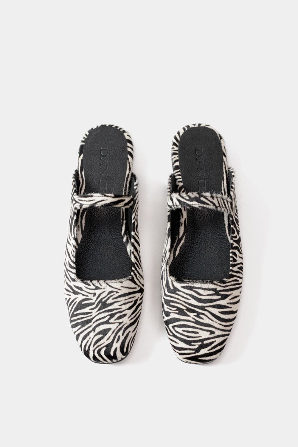 Dante Leather Ballerinas Mara Zebra, Alternate, color, Zebra